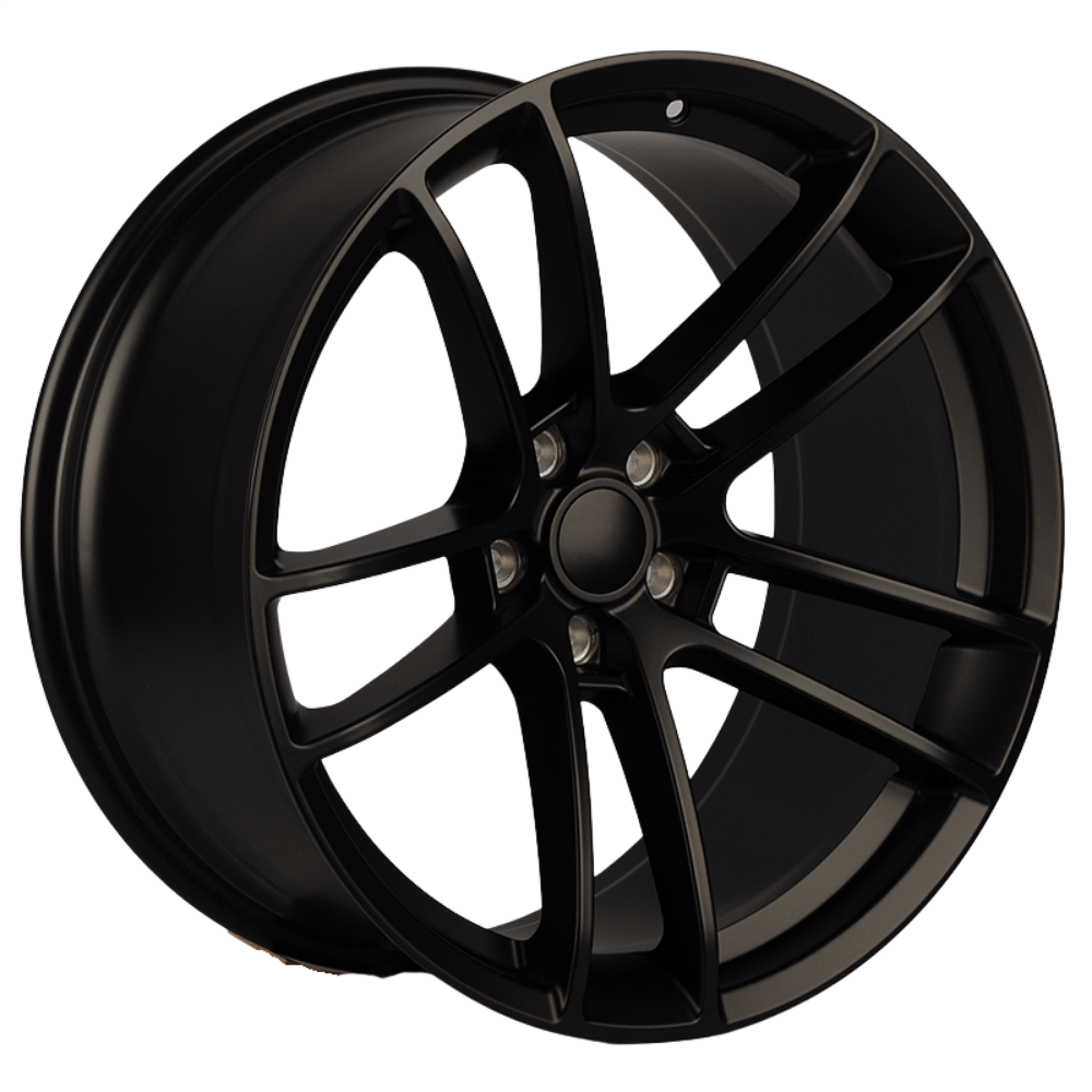 20 İnç 5x115 20*11 Challenger Charger Uyumlu Matt Black Jant Takımı | R1 Wheels