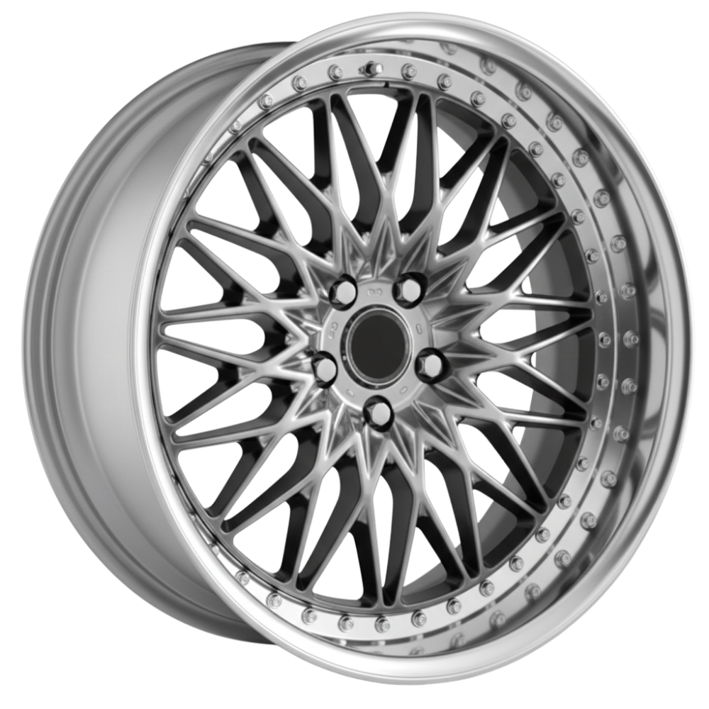 19 İnç 5x114.3 19*8.5 BBS RS2 Silver Machine Lip Jant Takımı | R1 Wheels