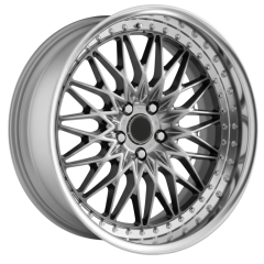 19 İnç 5x114.3 19*8.5 BBS RS2 Silver Machine Lip Jant Takımı | R1 Wheels