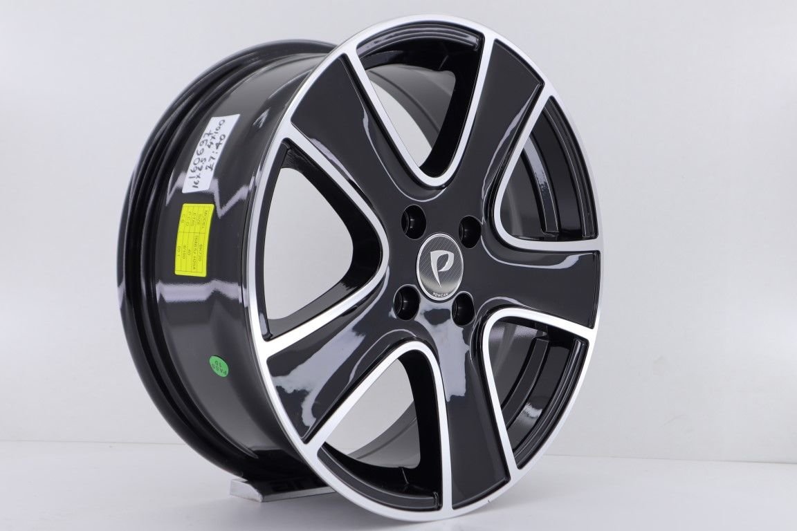 16'' İnç 4X100 16*6.5 Et40 Fiat Reanult Honda Opel Black Polish  Jant Takım