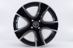 16'' İnç 4X100 16*6.5 Et40 Fiat Reanult Honda Opel Black Polish  Jant Takım