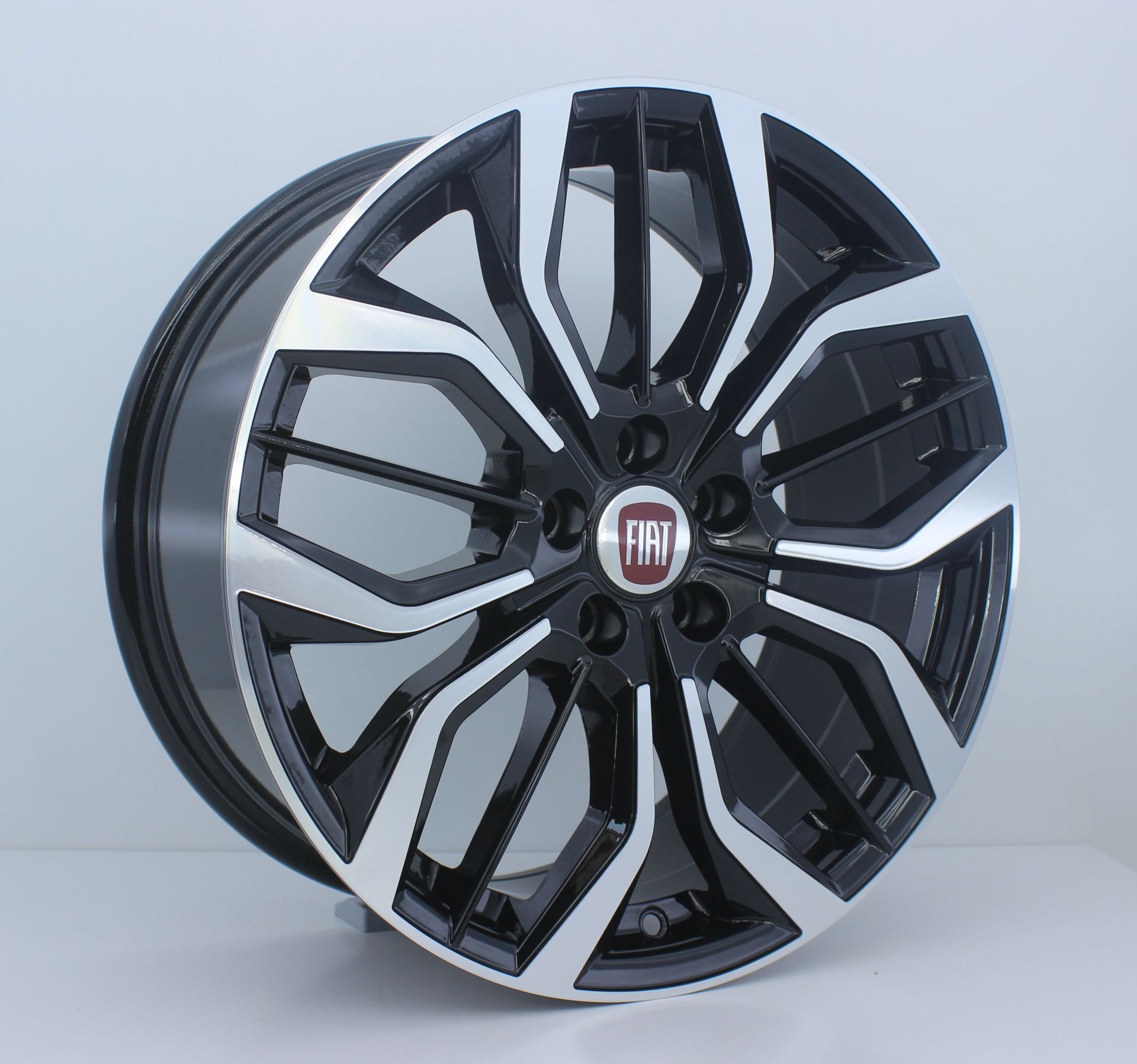 17 İnç 5x100 Volkswagen Polo Seat Doblo Egea Fiorino Black Diamond Jant Takım