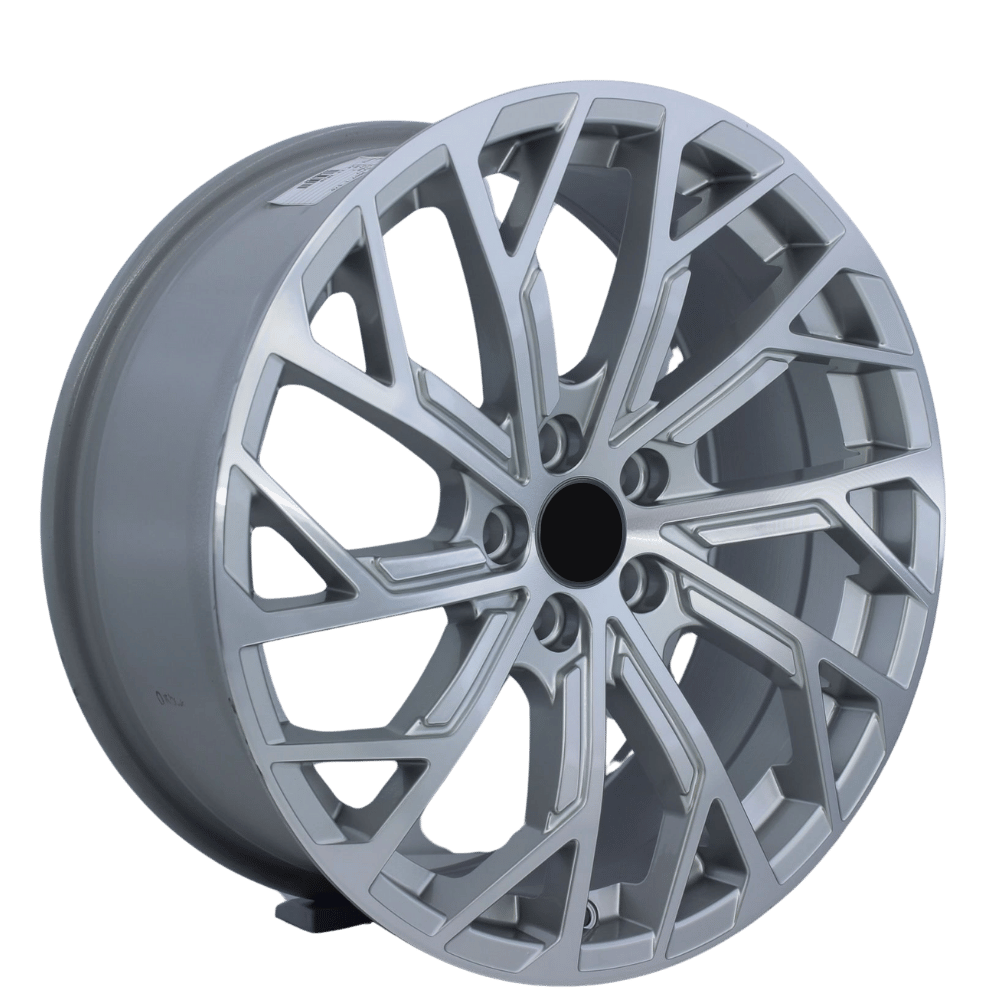 17 İnç 5X112 AUDİ A3 A4 A5 Golf Jetta Seat Scirocco Audi Passat Silver Diamond Jant Takım