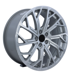 17 İnç 5X112 AUDİ A3 A4 A5 Golf Jetta Seat Scirocco Audi Passat Silver Diamond Jant Takım