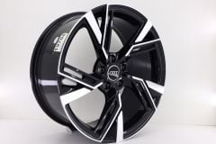 19'' İnç 5X112 Audi-Wolksvagen Black Machined  Jant Takım