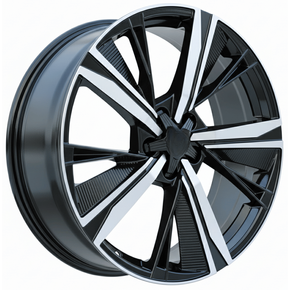 18 İnç 5x108 Black Machined Face & Lip Jant Takımı | R1 Wheels