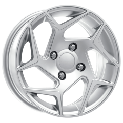 14 inç 4x100 Hyundai Renault Toyota Uyumlu Shiney Silver Jant Takımı | R1 Wheels