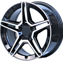 18'' 5x112 Audi Seat Volkswagen Mercedes Black Diamond Jant Takım
