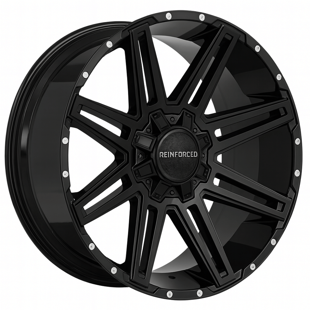 18 İnç 6x139.7 Off-Road Uyumlu RY-10 Gloss Black Jant | R1 Wheels