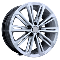 17 İnç 5X112 Golf Jetta Seat Scirocco Audi Passat T-Rock Silver Jant Takım