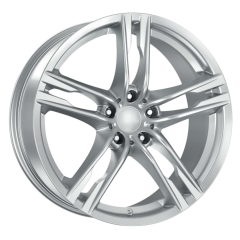 20 İnç 5x120 BMW Land Rover Chevrolet Uyumlu Çift Aplikasyon Silver Jant Takımı 