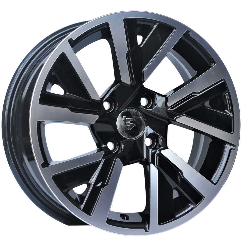 15 İnç 4x108 Citroen Peugeot Opel Uyumlu Siyah Jant Takımı | R1 Wheels