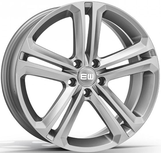 18 İnç 5x112 Mallory Audi Seat Skoda Uyumlu Crystal Silver Jant Takımı | R1 Wheels