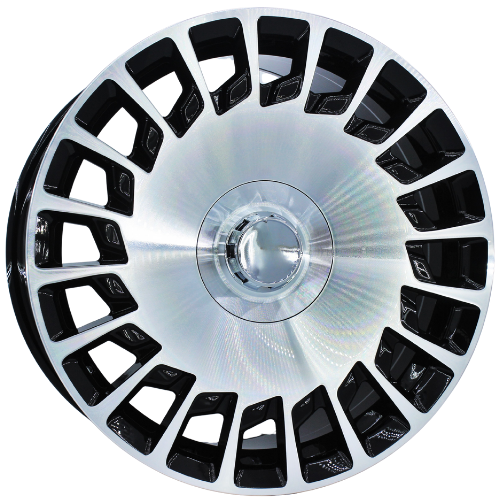 20 İnç 5x112 Audi Mercedes Maybach Uyumlu Black Polish Jant Takımı | R1 Wheels