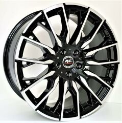 19 İnç 5x112 Mercedes E-Class A-Class SLK Uyumlu Black Polish Jant Takım