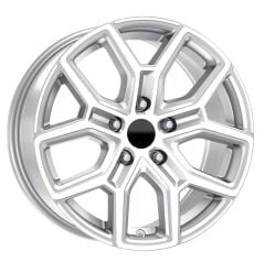 15 İnç 4X100 Honda Fiat Renault Hyundai Opel Kia Chevrolet Suzuki Uyumlu Cross Silver Jant Takımı