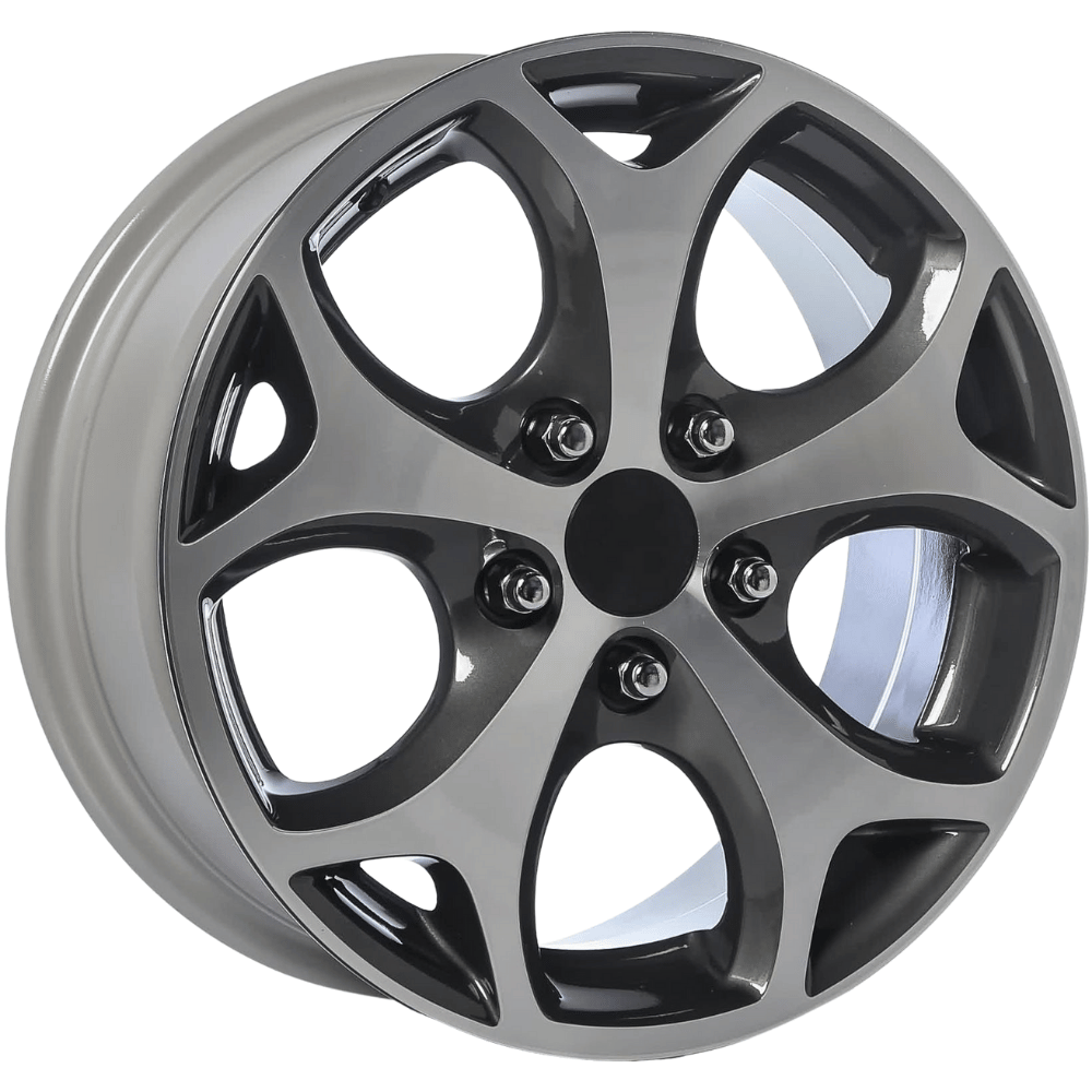 15 İnç 5X108 Ford Uyumlu Black Diamond Jant Takım // R1 Wheels