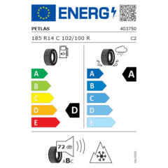 Petlas 185R14C 102/100R 8PR VanMaster A/S 4 Mevsim Ticari Lastik (2025)