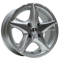 13 İnç 4x100 Renault Opel Honda Nissan Uyumlu Silver Machined Jant Takımı | R1 Wheels
