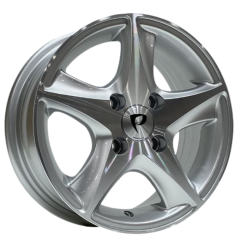 13 İnç 4x100 Renault Opel Honda Nissan Uyumlu Silver Machined Jant Takımı | R1 Wheels