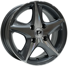 13 İnç 4x100 Renault Fiat Toyota Opel Honda Uyumlu Gun Machined Jant Takımı | R1 Wheels