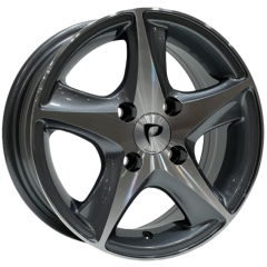 13 İnç 4x100 Renault Fiat Toyota Opel Honda Uyumlu Gun Machined Jant Takımı | R1 Wheels