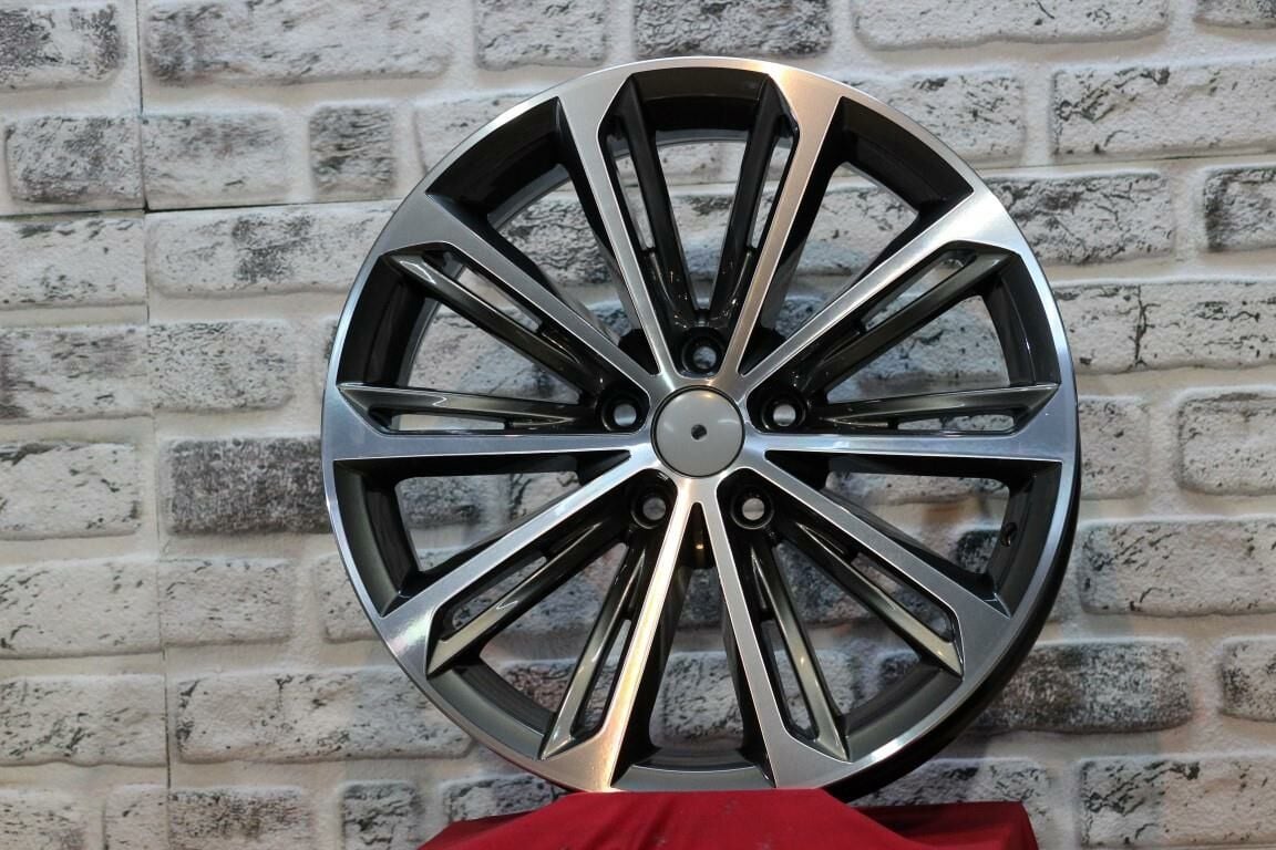 18'' 5x112 Skoda Seat Volkswagen Gun Metal Polish Jant Takım