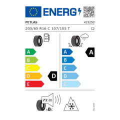 Petlas 205/65R16C VanMaster A/S 107/105R 8PR 4 Mevsim Lastik (2025)