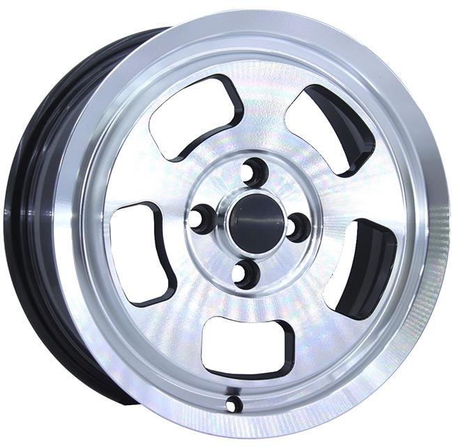 15 İnç 4X100 Murat 131 Serçe Fiat Renault Momo Black Polish Jant Takım