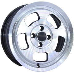 15 İnç 4X100 Murat 131 Serçe Fiat Renault Momo Black Polish Jant Takım