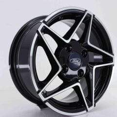 14'' 4X108 Black Polish Jant Takım