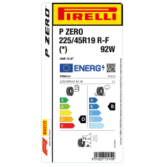 Pirelli 225/45R19 92W Run-Flat P Zero Yaz Performans Lastiği (2025)
