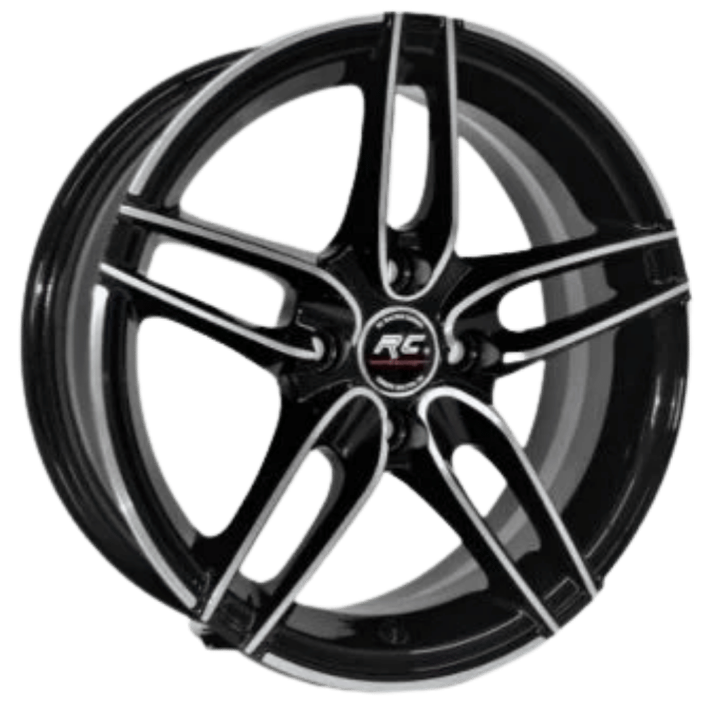 14 inç 4x100 Honda Hyundai Toyota Uyumlu Black Polish Jant Takımı | R1 Wheels