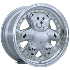 15 İnç 4x100 Tofaş Honda Uyumlu Petito Machined Lip Silver Jant Takımı | R1 Wheels