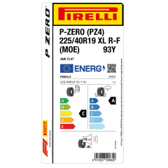 Pirelli 225/40R19 93Y XL P Zero PZ4 MOE Mercedes Run Flat Yaz Lastiği (2025)
