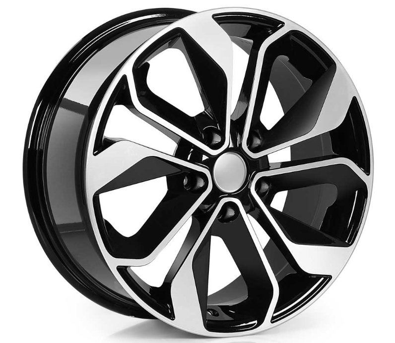 15 İnç 4X100 Fiat Renault Honda Hyundai Opel Black Polish Jant Takımı
