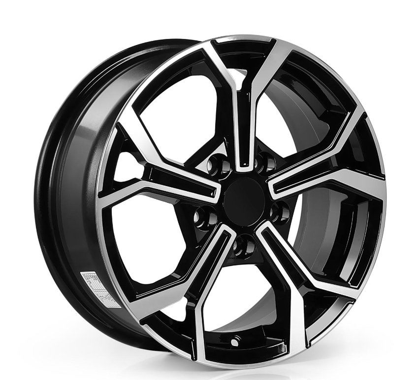 15 İnç 4X100 Fiat Renault Honda Hyundai Opel Black Polish Jant Takımı