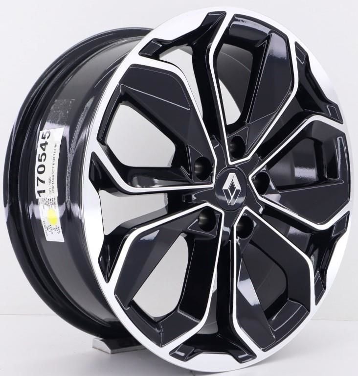 17 İnç 5X114.3 Megane 4 İcon Black Machined Jant Takım