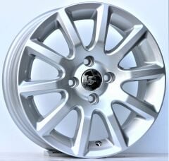 15 İnç 4X100 Fiat Renault Honda Hyundai Opel Cristal Silver Jant Takımı