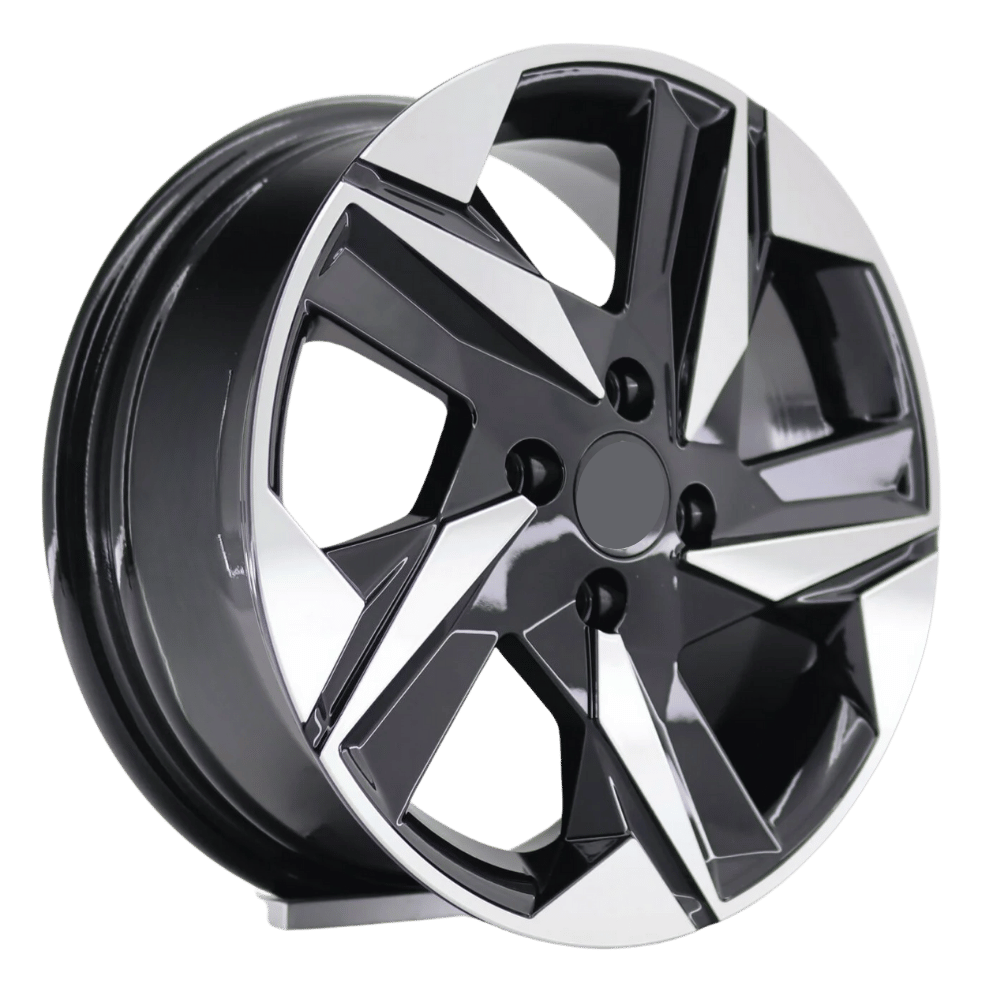 15 İnç 4x100 Fiat Renault Honda Uyumlu Black Face Jant Takımı | R1 Wheels