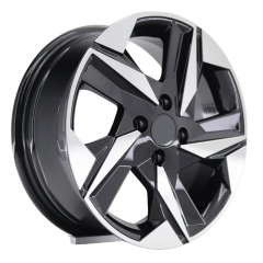 15 İnç 4x100 Fiat Renault Honda Uyumlu Black Face Jant Takımı | R1 Wheels