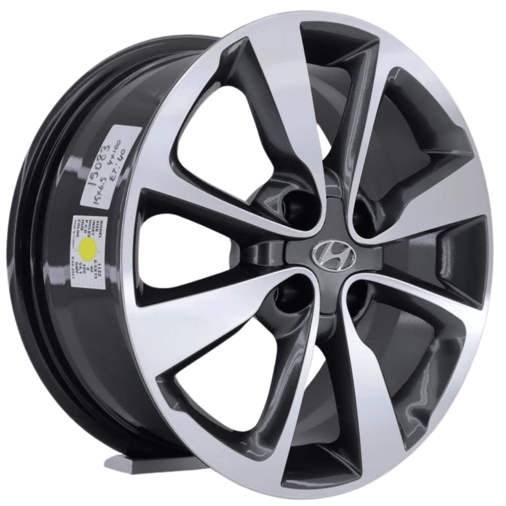 15 İnç 4x100 Hyundai İcon Uyumlu Gun Metal Face Jant Takımı | R1 Wheels