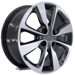 15 İnç 4x100 Hyundai İcon Uyumlu Gun Metal Face Jant Takımı | R1 Wheels
