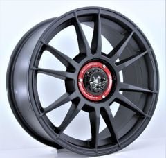 18 İnç 5X100 Polo Seat Skoda Toyota Kapaklı Ultrasport Matt Black Jant Takım