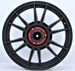 18 İnç 5X100 Polo Seat Skoda Toyota Kapaklı Ultrasport Matt Black Jant Takım