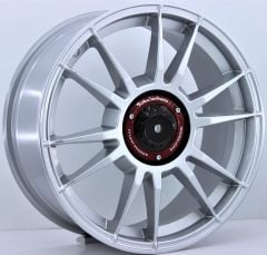 18 İnç 5X100 Polo Seat Skoda Toyota Uyumlu Kapaklı Ultrasport Silver Jant Takım