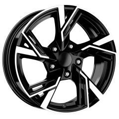 15 İnç 5X112 Volkswagen Seat Skoda Black Polish Jant Takımı