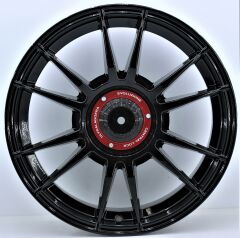 18 İnç 5X100 Volkswagen Seat Skoda Uyumlu Kapaklı Ultrasport Black Jant Takım