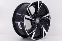 16'' İnç 5X114.3 Honda-Toyota Black Machined  Jant Takım