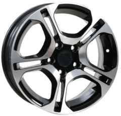 15 İnç 4X100 Fiat Renault Honda Hyundai Opel Black Diamond Jant Takımı